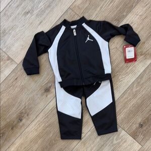 NWT Jordan Kids Black and White Tracksuit 12mo